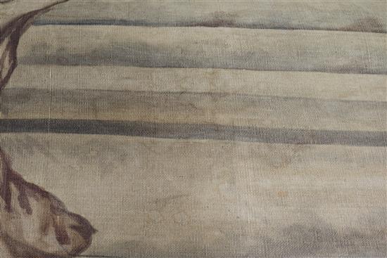 A large painted tapestry cartoon